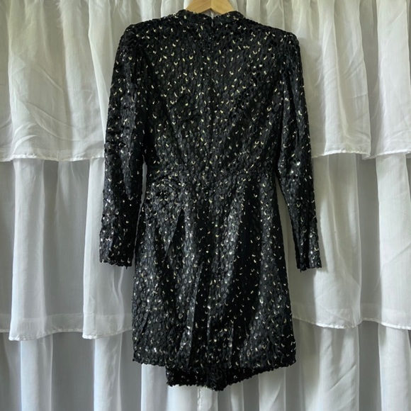 A.L.C. • Jane Metallic Velvet Burnout Mini Dress - Picture 13 of 16